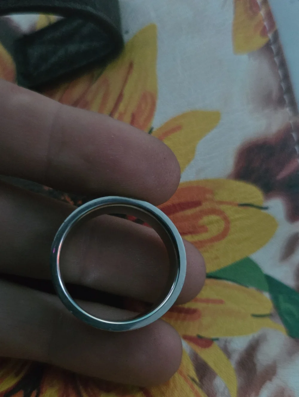Silver Wide Band Ring with Simple Polished Finish